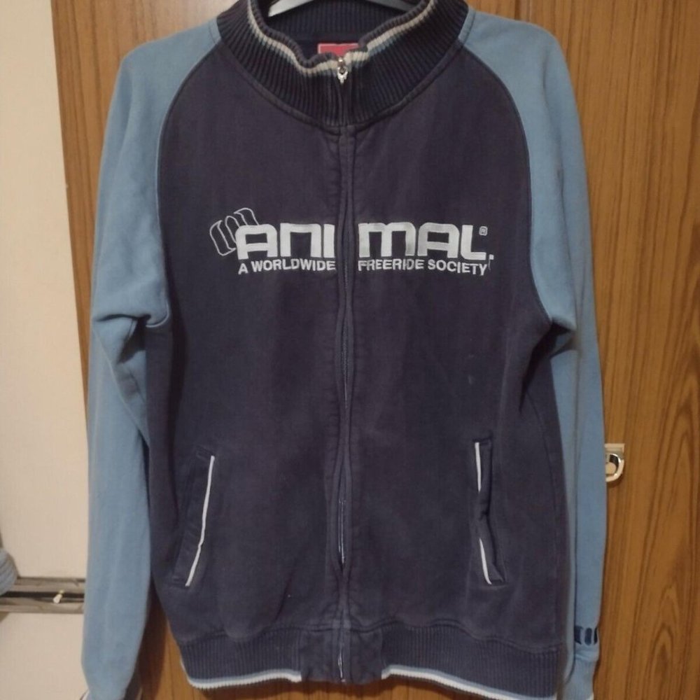 Animal Mens Navy and Blue Jumper